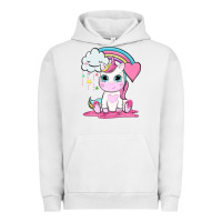 Pigment Lunar Rock cute unicorn and rainbow Urban Hoodie - NancyCooperArtShop