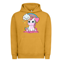 Pigment Peanut Butter cute unicorn and rainbow Urban Hoodie - NancyCooperArtShop