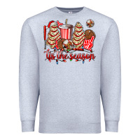 Heather Grey tis the season christmas tree  cake baseball Premium Sweatshirt - AdoDesignShop