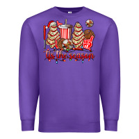 Purple tis the season christmas tree  cake baseball Premium Sweatshirt - AdoDesignShop