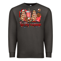 Smoke tis the season christmas tree  cake baseball Premium Sweatshirt - AdoDesignShop