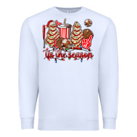 White tis the season christmas tree  cake baseball Premium Sweatshirt - AdoDesignShop