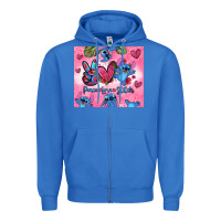 True Royal peace love stitch Zipper Hoodie - Zillion Design Studio