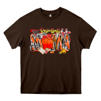 Chocolate Brown basketball mama Heavy Core Tee - CowhideDigitalArt