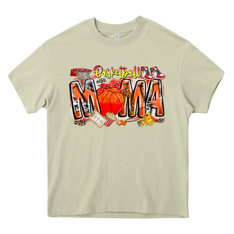 Basketball Mama Heavy Core Tee by CowhideDigitalArt | Teevron