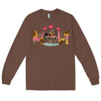 Chestnut mom bear with sunflowers Long Sleeve Tee - RanaPortraitStore