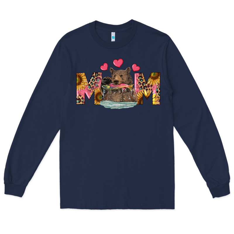Mom Bear With Sunflowers Long Sleeve Tee by RanaPortraitStore | Teevron