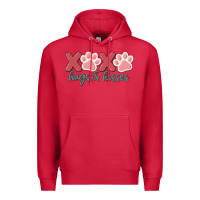 Cardinal xoxo hugs and kisses Premium Hoodie - MaliasSmallBusiness