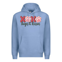 Colony Blue xoxo hugs and kisses Premium Hoodie - MaliasSmallBusiness