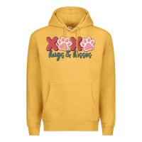 Mustard xoxo hugs and kisses Premium Hoodie - MaliasSmallBusiness