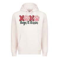 Pale Pink xoxo hugs and kisses Premium Hoodie - MaliasSmallBusiness