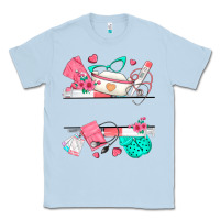 Dusty Blue custom name nurse Classic Tee - texasbilliewilder