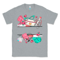 Heather Grey custom name nurse Classic Tee - texasbilliewilder