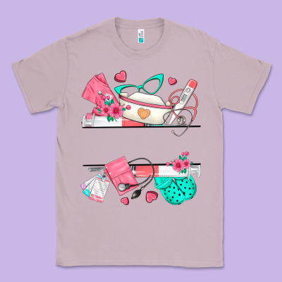Custom Name Nurse Classic Tee Designed By Texasbilliewilder