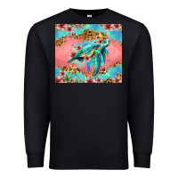 Black floral turtle Premium Sweatshirt - Jasminsmagicworld