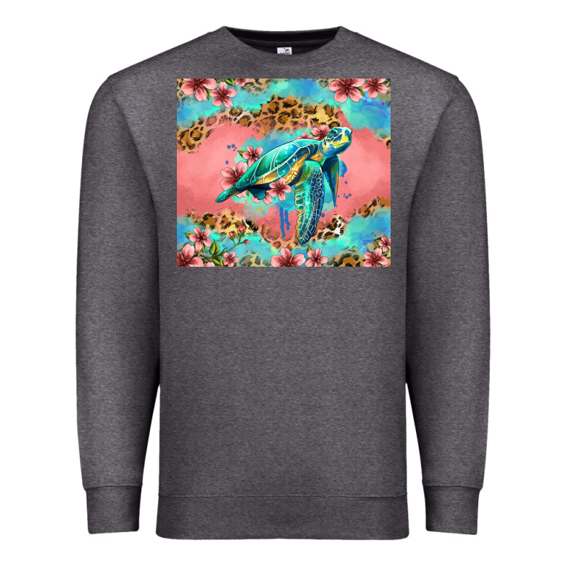 Floral Turtle Premium Sweatshirt by Jasminsmagicworld | Teevron