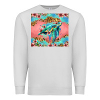 Dove Grey floral turtle Premium Sweatshirt - Jasminsmagicworld