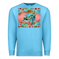 Ocean Blue floral turtle Premium Sweatshirt - Jasminsmagicworld