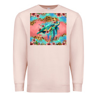 Pale Pink floral turtle Premium Sweatshirt - Jasminsmagicworld