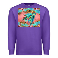 Purple floral turtle Premium Sweatshirt - Jasminsmagicworld