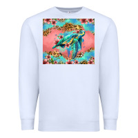 White floral turtle Premium Sweatshirt - Jasminsmagicworld