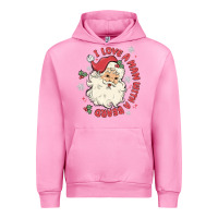 Fuchsia Pink i love a man with a beard Urban Hoodie - MaliasSmallBusiness