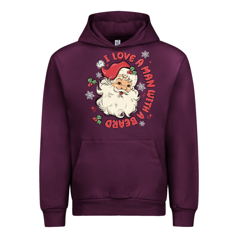 I Love A Man With A Beard Urban Hoodie by MaliasSmallBusiness | Teevron