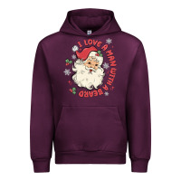 Mauve Wine i love a man with a beard Urban Hoodie - MaliasSmallBusiness