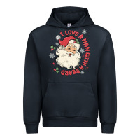 Navy i love a man with a beard Urban Hoodie - MaliasSmallBusiness