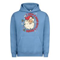 Pigment Pebble Blue i love a man with a beard Urban Hoodie - MaliasSmallBusiness