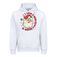 White i love a man with a beard Urban Hoodie - MaliasSmallBusiness