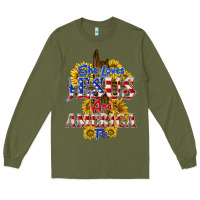 Army Green she loves jesus Long Sleeve Tee - texasbilliewilder