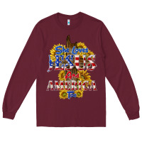 Burgundy she loves jesus Long Sleeve Tee - texasbilliewilder