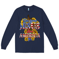 Navy she loves jesus Long Sleeve Tee - texasbilliewilder