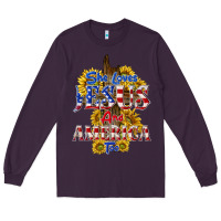 Plum she loves jesus Long Sleeve Tee - texasbilliewilder