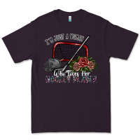 Plum i'm just a woman who loves her hockey player Premium Tee - SublimationCraftShop