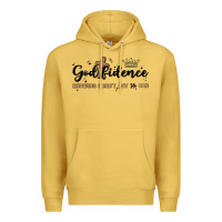 Antique Gold godfidence Premium Hoodie - MaliasSmallBusiness
