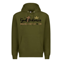 Army Green godfidence Premium Hoodie - MaliasSmallBusiness