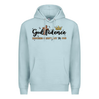 Blue Mist godfidence Premium Hoodie - MaliasSmallBusiness