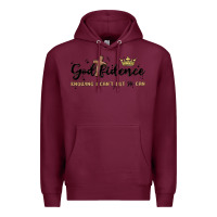 Burgundy godfidence Premium Hoodie - MaliasSmallBusiness