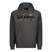 Charcoal Heather godfidence Premium Hoodie - MaliasSmallBusiness