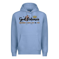 Colony Blue godfidence Premium Hoodie - MaliasSmallBusiness