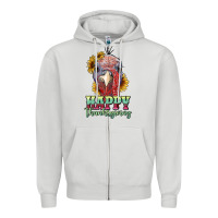 Dove Grey happy thanksgiving turkey Zipper Hoodie - RanaPortraitStore