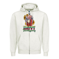 Oatmeal Heather happy thanksgiving turkey Zipper Hoodie - RanaPortraitStore