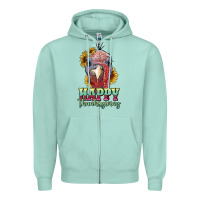 Seafoam happy thanksgiving turkey Zipper Hoodie - RanaPortraitStore