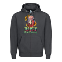 Smoke happy thanksgiving turkey Zipper Hoodie - RanaPortraitStore