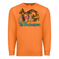 Tis The Seasin With Christmas Cake Abd Jesus Premium Sweatshirt | Teevron