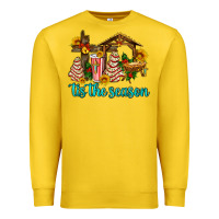 Lemon tis the seasin with christmas cake abd jesus Premium Sweatshirt - AdoDesignShop