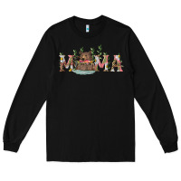 Black mama with bear and daisy Long Sleeve Tee - RanaPortraitStore
