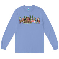 Colony Blue mama with bear and daisy Long Sleeve Tee - RanaPortraitStore